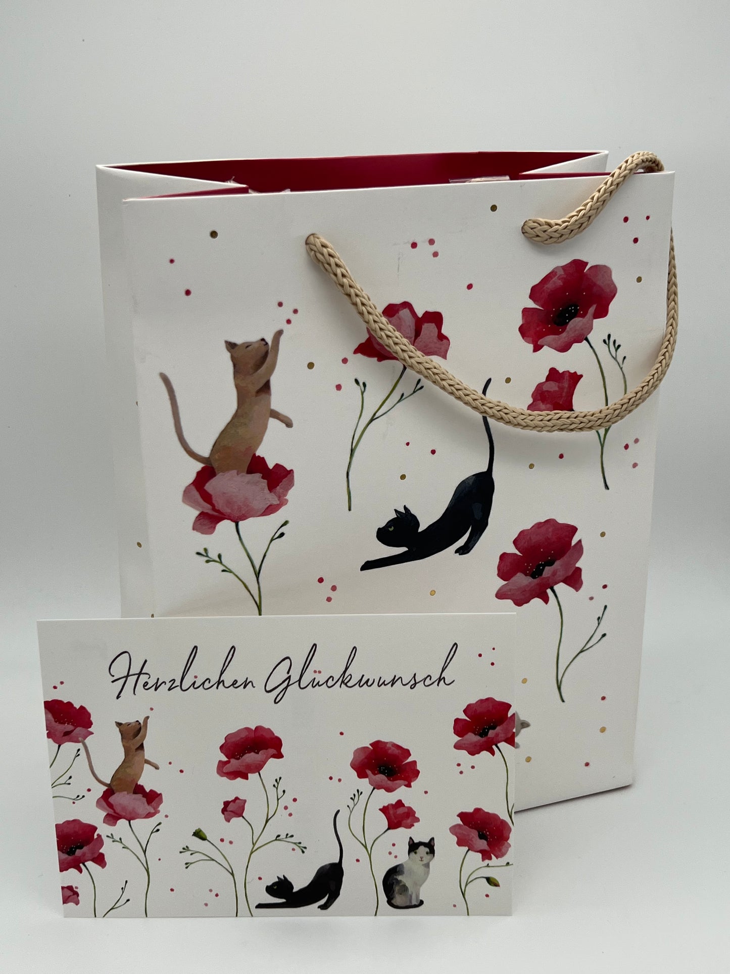 Tüte "Katzen & Mohn" GT 43246