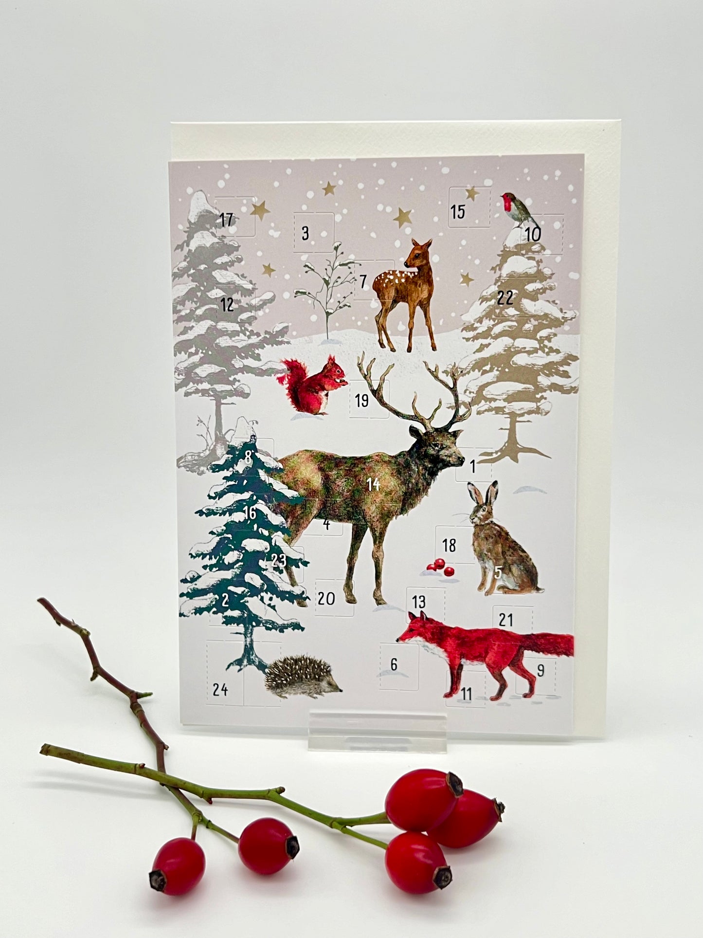 Adventskalender-Karte „Weihnachtswald“ AK 00653