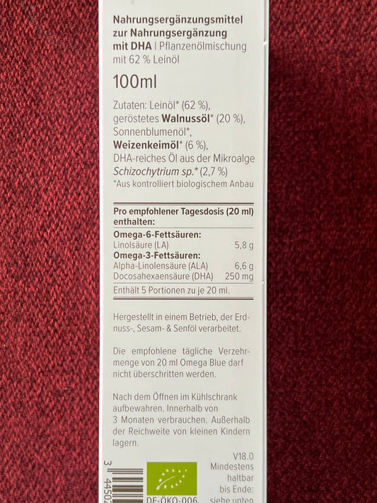 Bio Omega Blue Leinöl Mixtur 100ml