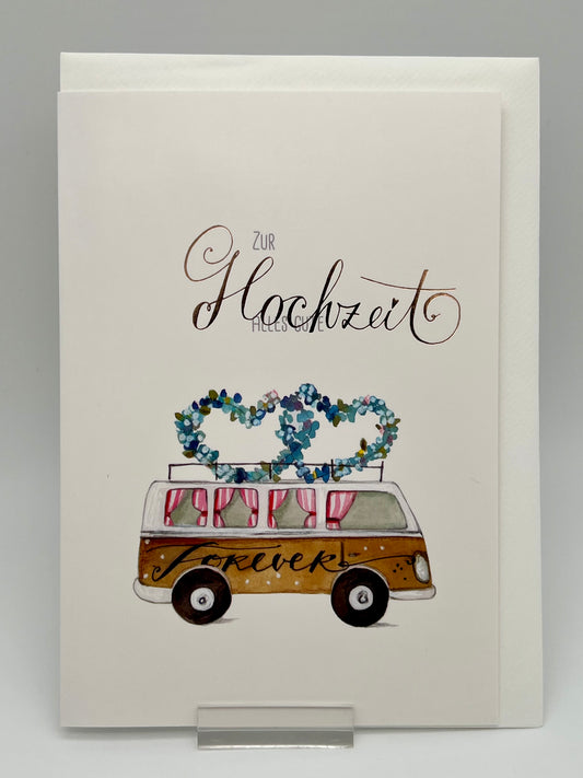 Klappkarte „Bullihochzeit“ KLK 13423