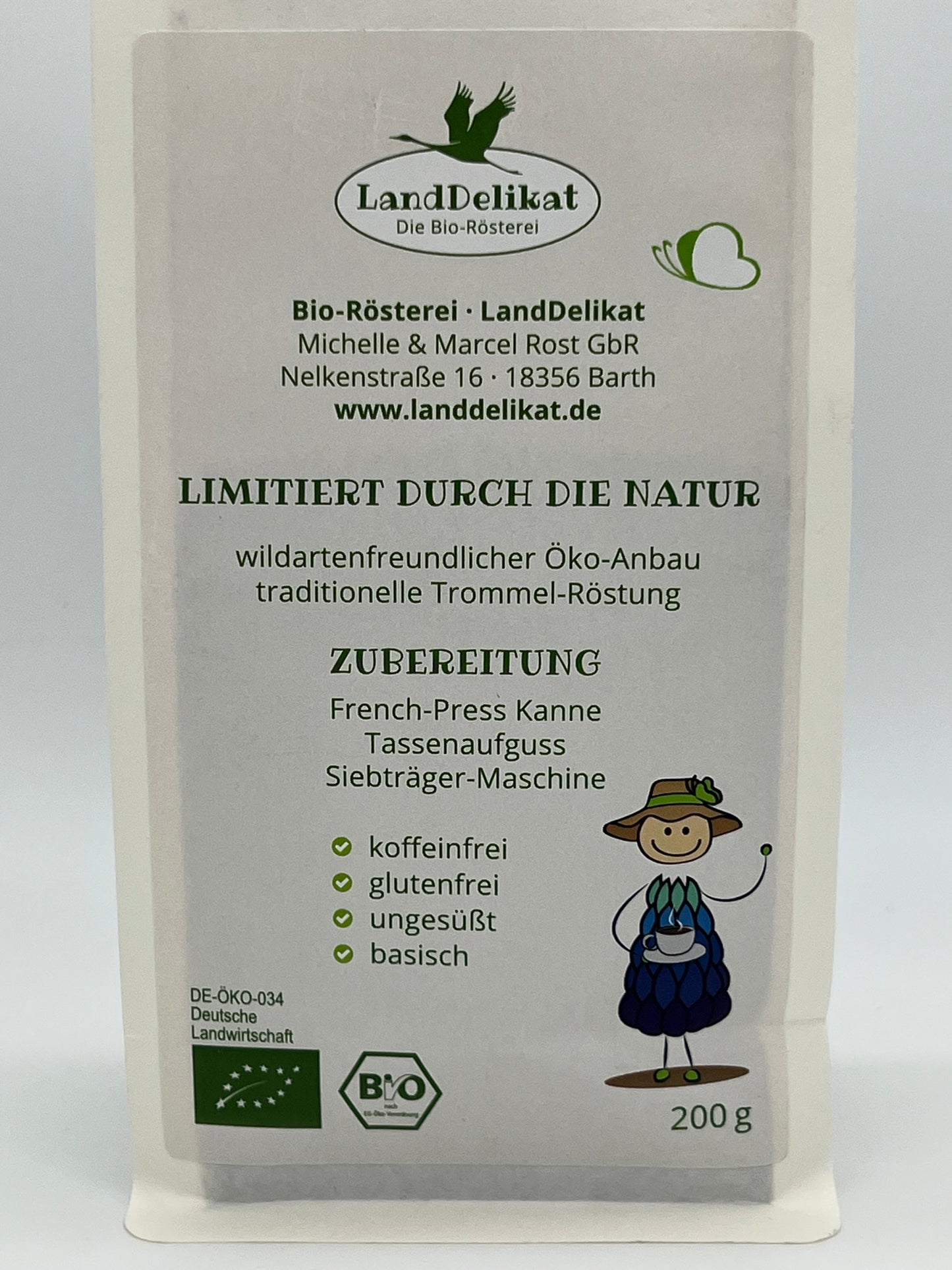 Blauer Lupini Kaffee Tonka Bio