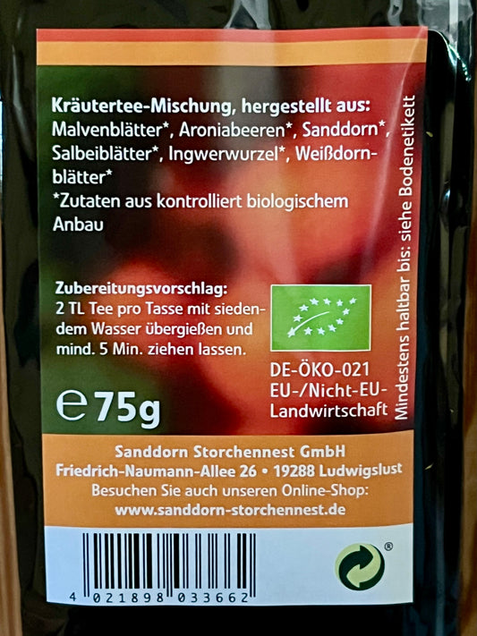 Bio Sanddorn-Ingwertee