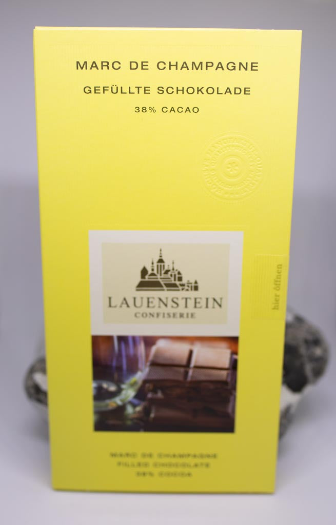 Schokoladentafel der Confiserie Lauenstein