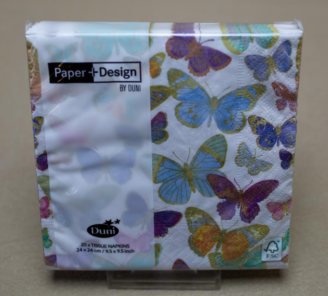 Golden Butterflies 25 x 25
