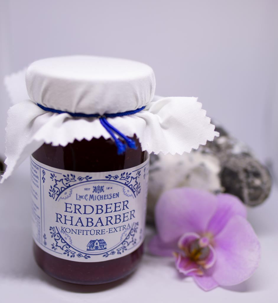 Michelsen Erdbeer Rhabarber Konfitüre Extra