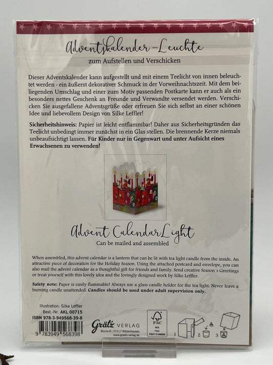 Adventskalender-Leuchte 4 Adventskerzen AKL 00715