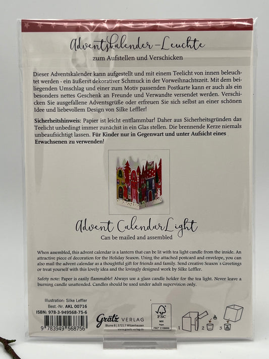 Adventskalender-Leuchte Haus AKL 00716