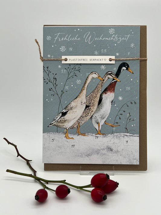 Adventskalender-Karte „Entenspaziergang“ AK 00679
