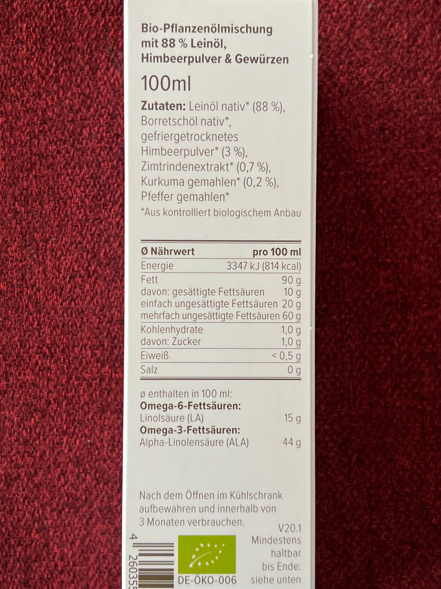 Bio Omega Pink Leinöl Mixtur 100ml