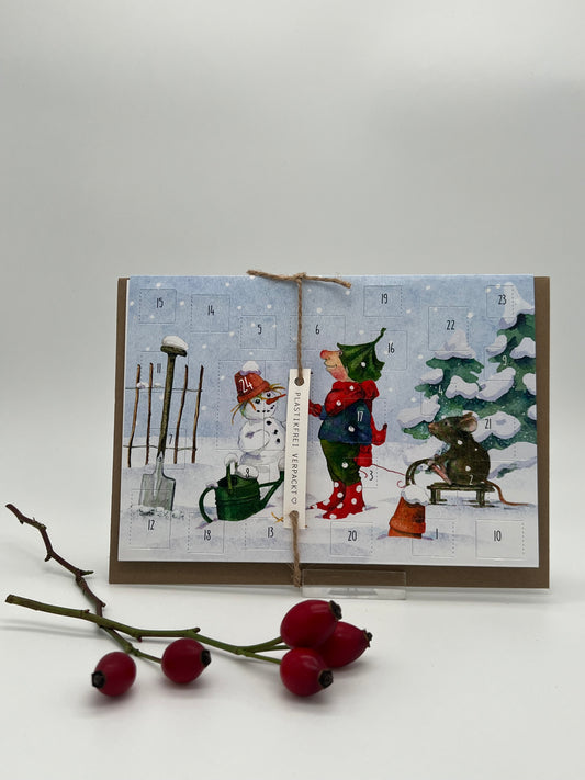 Adventskalender-Karte „Giesberts Garten“ AK 00688
