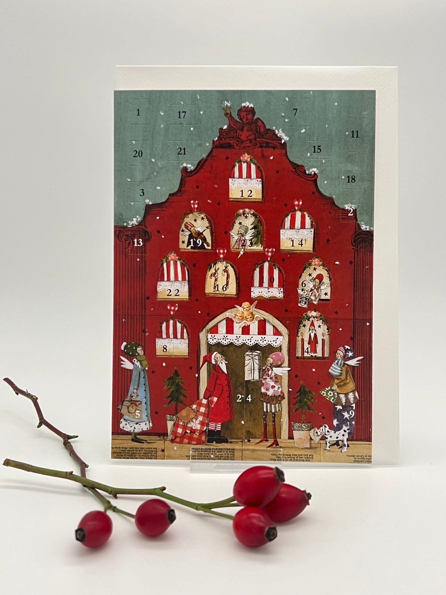 Adventskalender-Karte „Weihnachtshaus“ AK 00634