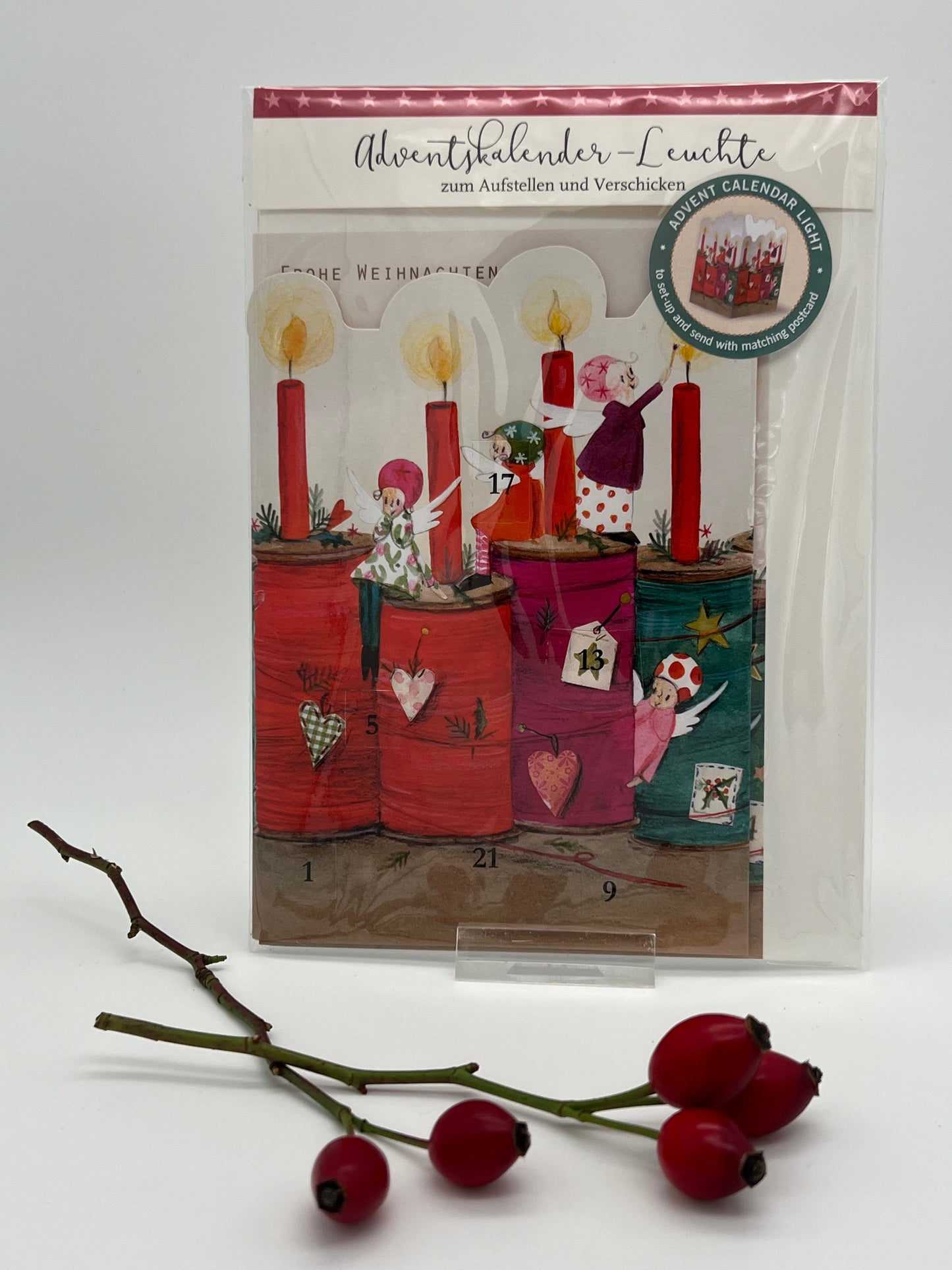 Adventskalender-Leuchte 4 Adventskerzen AKL 00715