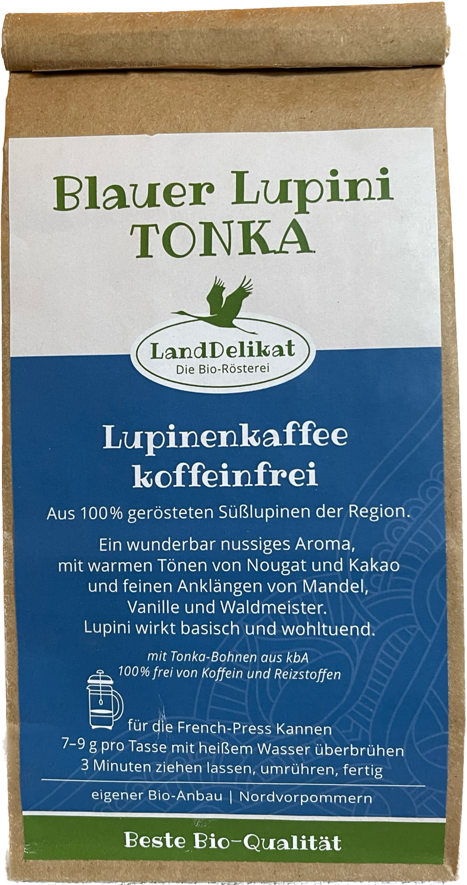 Blauer Lupini Kaffee Tonka Bio