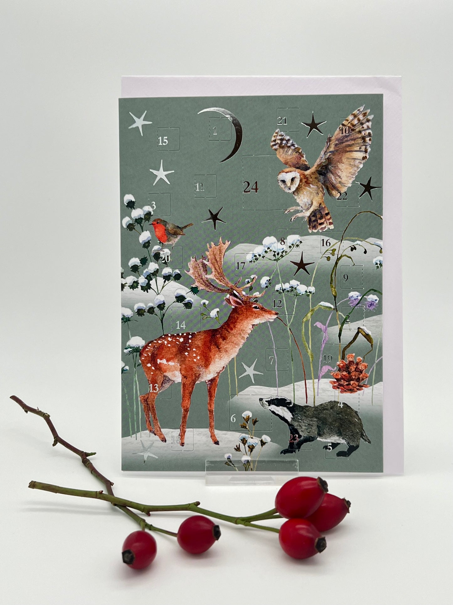 Adventskalender-Karte „Winternacht“ AK 00665