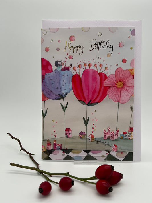 Klappkarte „Geburtstagsblumen“ KLK 14309