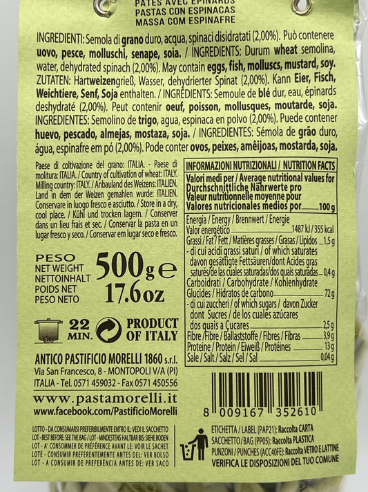Pasta Morelli Italia · Grüne Nudeln mit Spinat
