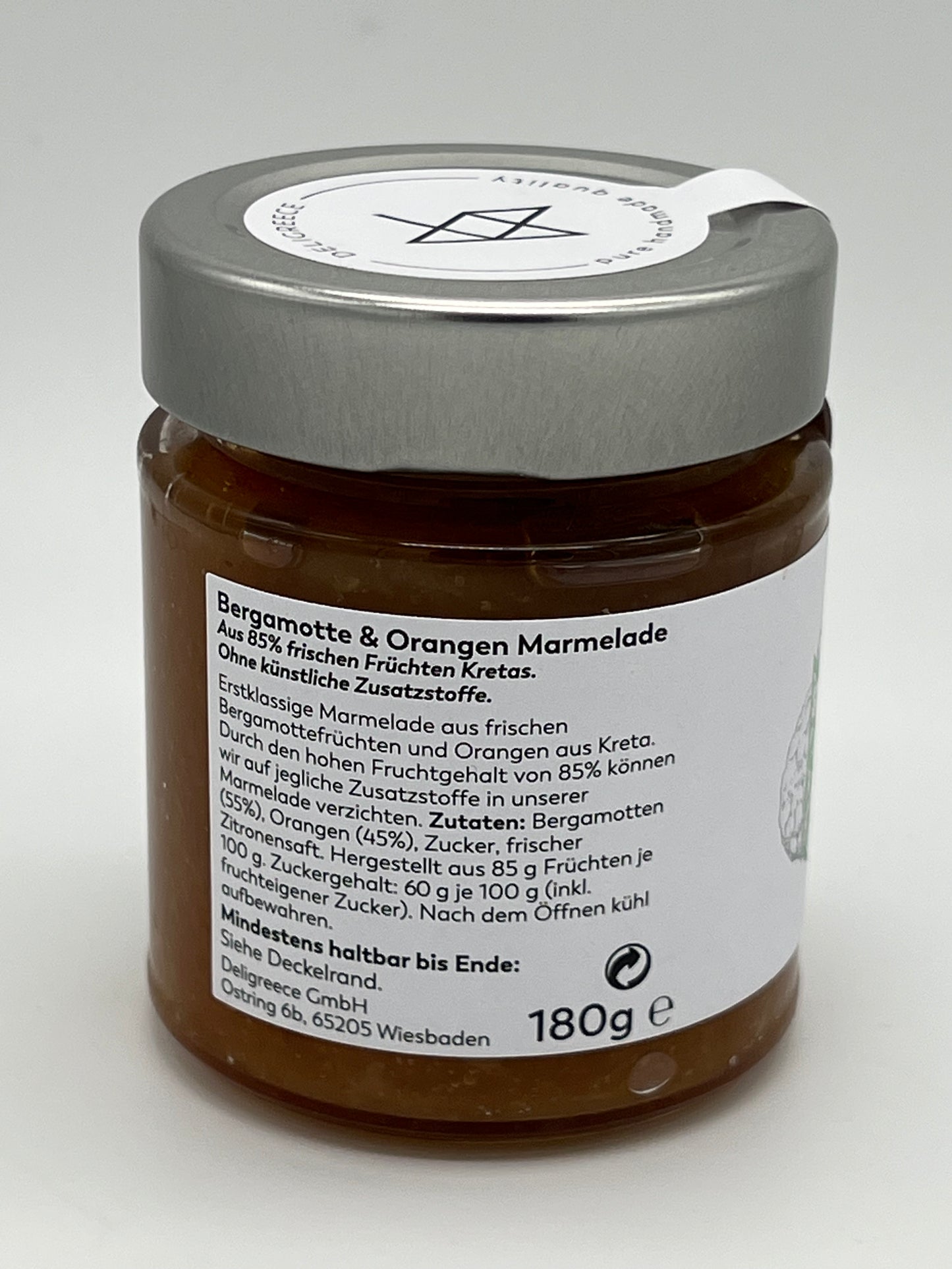 Deligreece Bergamotte Orange Marmelade