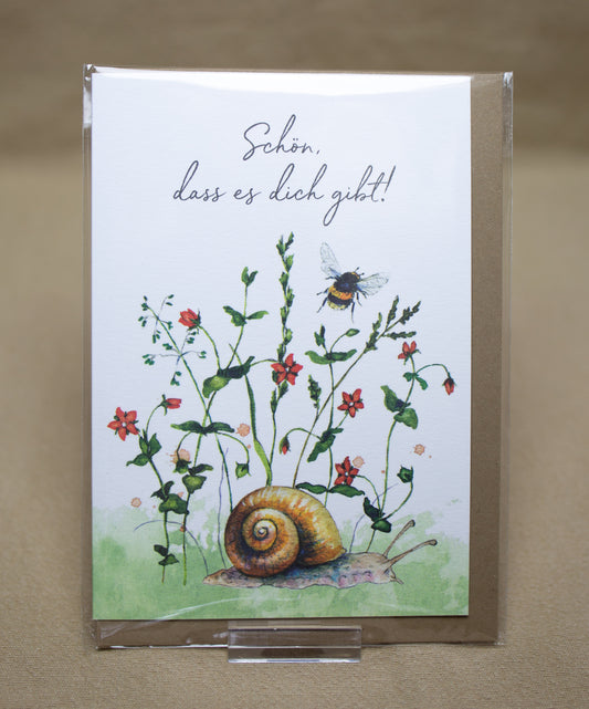 "Schön, dass es Dich gibt" Schnecke KLK 13323